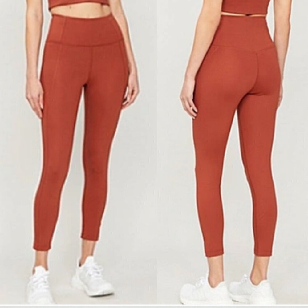 Girlfriend Collective Compressive High Waisted Leggings: Sedona(Rust) MED NWT - Picture 1 of 10